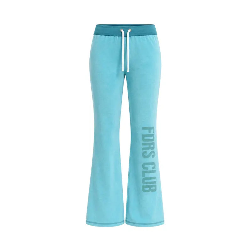 FDR Women’S Candy Color Long Sleeve Top, Tank Top and Low Rise Flare Pants Set, Fitted Y2K Casual Matching Three-Piece Outfit